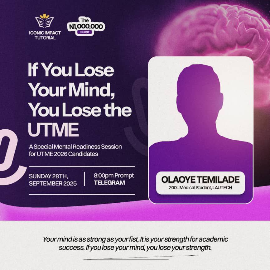 A Special Mental Readiness Session for UTME 2026 Candidates